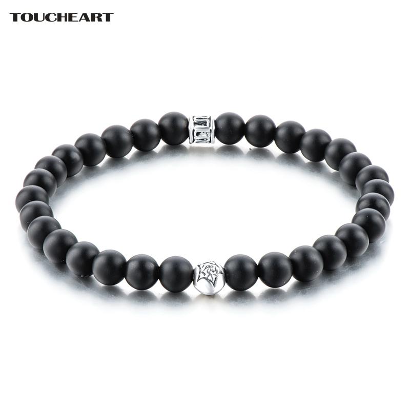 Black Classic Good 6mm Onyx Stone Bracelets & Bangles Silver Star MaMen Strand Jewelry Handmade SBR160120 Beaded, Strands
Black Classic Good 6mm Onyx Stone Bracelets & Bangles Silver Star MaMen Strand Jewelry Handmade SBR160120 Beaded, Strands