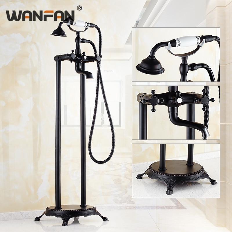 Bathroom Shower Faucet Sets Standing And Cold Water Floor Bathtub Faucets Mixer Tap Dual Control With Handshower
Bathroom Shower Faucet Sets Standing And Cold Water Floor Bathtub Faucets Mixer Tap Dual Control With Handshower