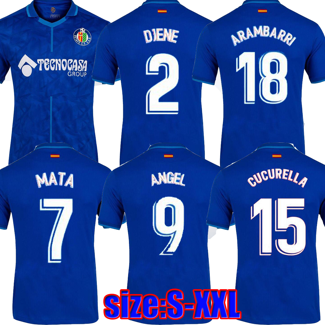 Getafe 21-22 75-Years Anniversary soccer jersey home blue 2021 2022 camiseta de fútbol DJENE MATA ANGEL Cucurella ARAMBARRI SUAREZ football shirts top thailand, Black
Getafe 21-22 75-Years Anniversary soccer jersey home blue 2021 2022 camiseta de fútbol DJENE MATA ANGEL Cucurella ARAMBARRI SUAREZ football shirts top thailand, Black