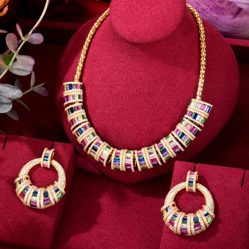 Earrings & Necklace GODKI Luxury 2PCS Flower Leaf Earring Set Dubai Wedding Jewelry Sets Engagement Brincos Para As Mulheres 2022, Silver
Earrings & Necklace GODKI Luxury 2PCS Flower Leaf Earring Set Dubai Wedding Jewelry Sets Engagement Brincos Para As Mulheres 2022, Silver