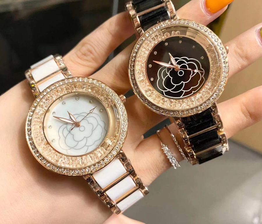 Brand Watches Women Girl Crystal Flower Style Metal Steel Band Quartz Wrist Watch CHA60, Silver black
Brand Watches Women Girl Crystal Flower Style Metal Steel Band Quartz Wrist Watch CHA60, Silver black