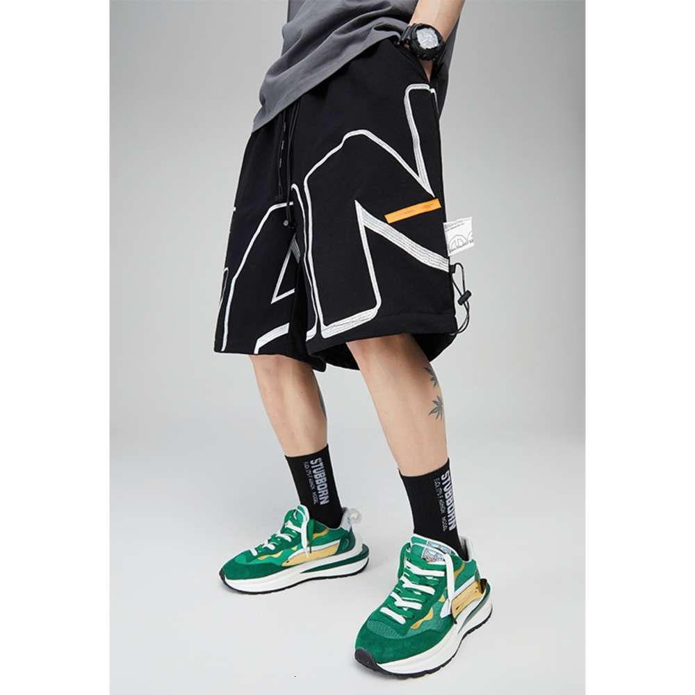 no vulgarity 2021 summer new trend pasted fabric line shorts color matching men's tooling straight tube drawstring casual pants, Gray
no vulgarity 2021 summer new trend pasted fabric line shorts color matching men's tooling straight tube drawstring casual pants, Gray