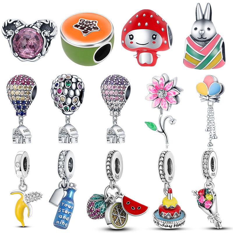 Other 100% 925 Sterling Silver Pendant Flower Bottle Strawberry Series Charm Bead Fit Original Bracelet Necklace Women Jewelry
Other 100% 925 Sterling Silver Pendant Flower Bottle Strawberry Series Charm Bead Fit Original Bracelet Necklace Women Jewelry