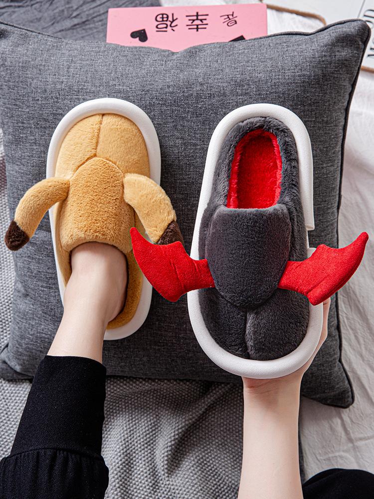 Women's Fall Winter Cartoon Slipper For The House With Thick Non-slip Soles Indoor Enthusiast's Student Cotton Slippers, Black
Women's Fall Winter Cartoon Slipper For The House With Thick Non-slip Soles Indoor Enthusiast's Student Cotton Slippers, Black