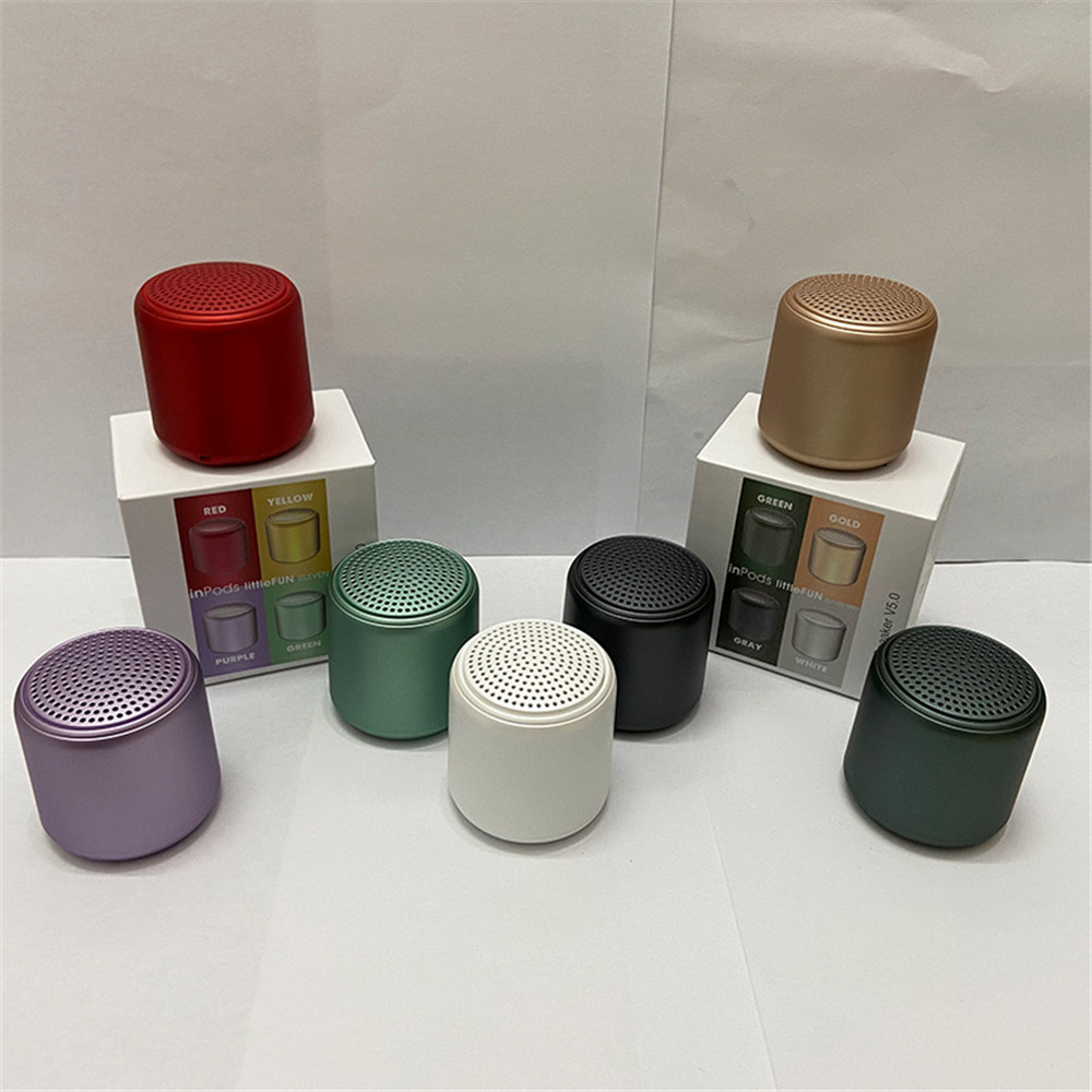 Inpods Tws BT mini Speakers with Subwoofer Wireless Portable Extra Bass Stero Waterproof Support TF Card Usb Macaron Speaker