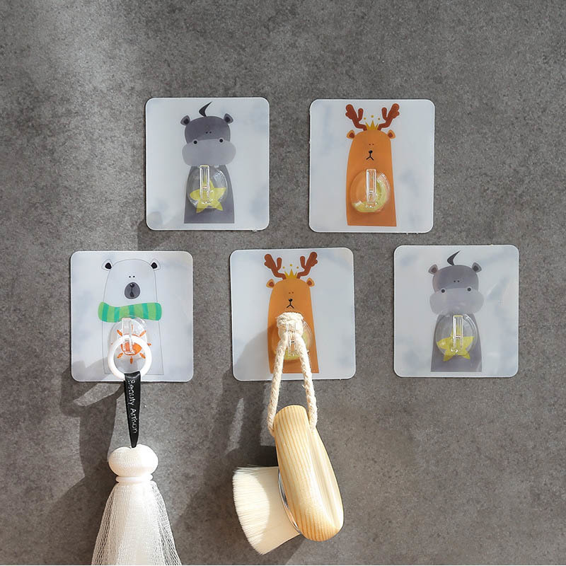 Adhesive Hooks 1 Pc Clothes Towel Rack Multi-purpose Kitchen Hanger Storage Hook Bathroom Accessories