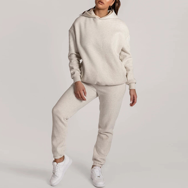 Spring Arrivals Solid Long Sleeve Hooded Loose Sweatershirt Lace Up Pants Fashion Women Two Piece Set MZ892 210525, Dark gray
Spring Arrivals Solid Long Sleeve Hooded Loose Sweatershirt Lace Up Pants Fashion Women Two Piece Set MZ892 210525, Dark gray