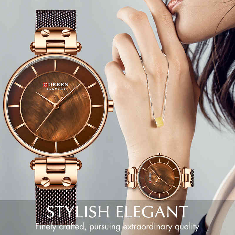 CURREN Fashion Women Watch for Ladies Quartz Watches Waterproof Steel Mesh Girl Clock Female Wristwatch Dress Relogios Feminino 210517, S rose
CURREN Fashion Women Watch for Ladies Quartz Watches Waterproof Steel Mesh Girl Clock Female Wristwatch Dress Relogios Feminino 210517, S rose