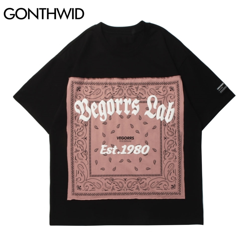 Hip Hop Tees Shirts Streetwear Bandana Paisley Pattern Patchwork Cotton Tshirts Mens Harajuku Casual Short Sleeve Tops 210602, Blue
Hip Hop Tees Shirts Streetwear Bandana Paisley Pattern Patchwork Cotton Tshirts Mens Harajuku Casual Short Sleeve Tops 210602, Blue