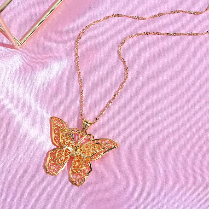 Big Butterfly Pendant Necklace Simple Design Hollow Multilayer Gold Color For Women Statement Gift Chains
Big Butterfly Pendant Necklace Simple Design Hollow Multilayer Gold Color For Women Statement Gift Chains