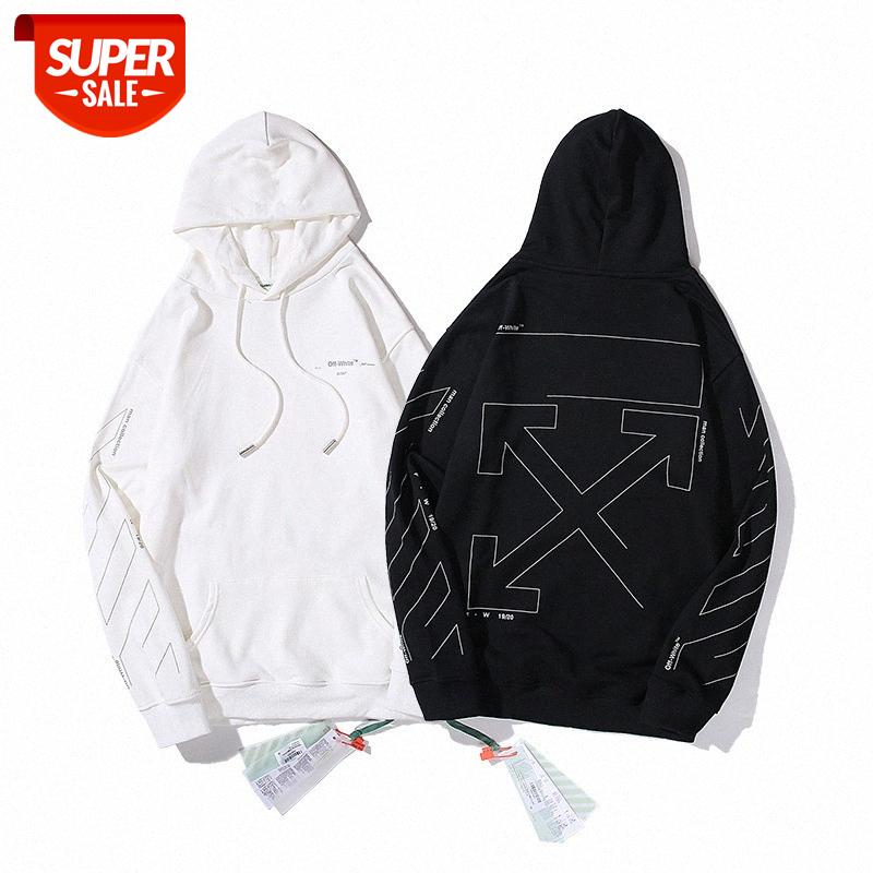 Trendy European version OFF arrow sketch line men and women couple OW hooded terry sweater #cS3V, Black
Trendy European version OFF arrow sketch line men and women couple OW hooded terry sweater #cS3V, Black