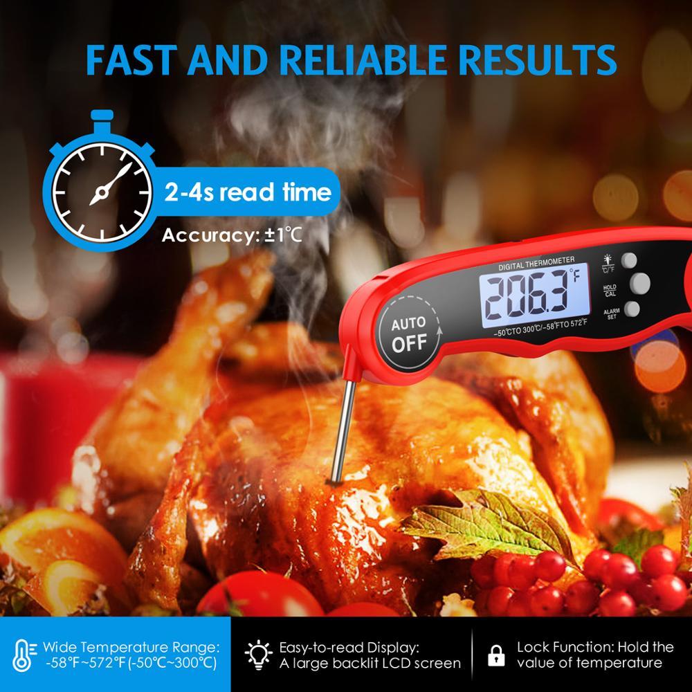 Oria thermometer of digital foods cooks thermometer meat milk cooks barbecue probe electronic oven tools dwaterproof water kitchen