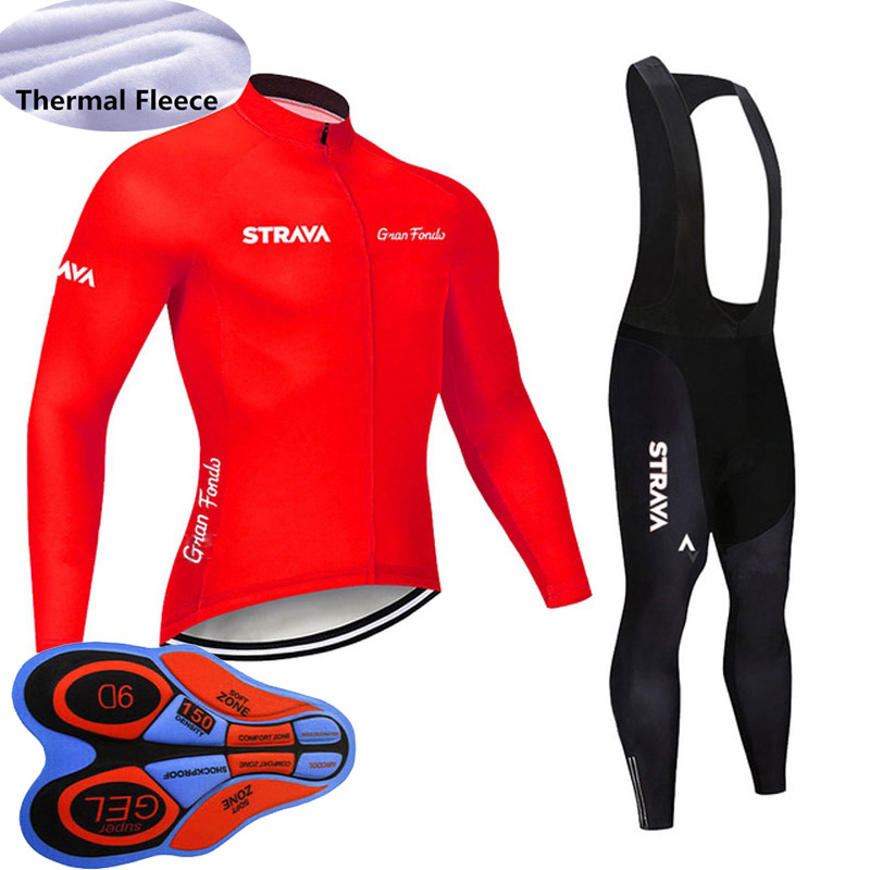 STRAVA Team Men Winter cycling Jersey Bike Pants sets Ropa Ciclismo Thermal fleece Warm Bicycle long sleeve Racing bike clothes S21040901, Black;red
STRAVA Team Men Winter cycling Jersey Bike Pants sets Ropa Ciclismo Thermal fleece Warm Bicycle long sleeve Racing bike clothes S21040901, Black;red