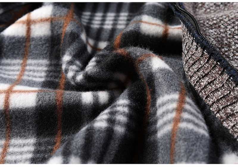 AIOPESON Slim Fit Cardigan Men Stand Collar Casual Outwear Mens Sweater Autumn Winter Business Warm Men Clothing 211008