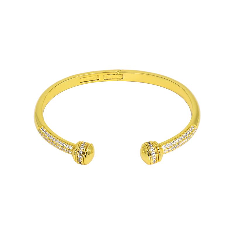 Bangle Bracelet For Women Double Ball Zircon Stone Light Yellow Cuff Charm Gold-plated Fashion African Jewelry Dubai Wholesale
Bangle Bracelet For Women Double Ball Zircon Stone Light Yellow Cuff Charm Gold-plated Fashion African Jewelry Dubai Wholesale