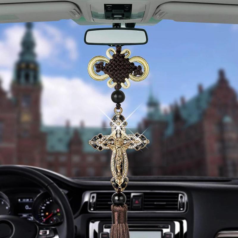 Interior Decorations Car Pendant Metal Diamond Christian Religious Accessories Rearview Hanging Styling Mirror Ornaments Auto T0h7
Interior Decorations Car Pendant Metal Diamond Christian Religious Accessories Rearview Hanging Styling Mirror Ornaments Auto T0h7