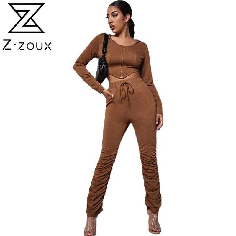 Women Set Hooded Long Sleeve Crop Top High Waist Pleated Drawstring Pants 2 Piece Two And 210524, Coffee
Women Set Hooded Long Sleeve Crop Top High Waist Pleated Drawstring Pants 2 Piece Two And 210524, Coffee
