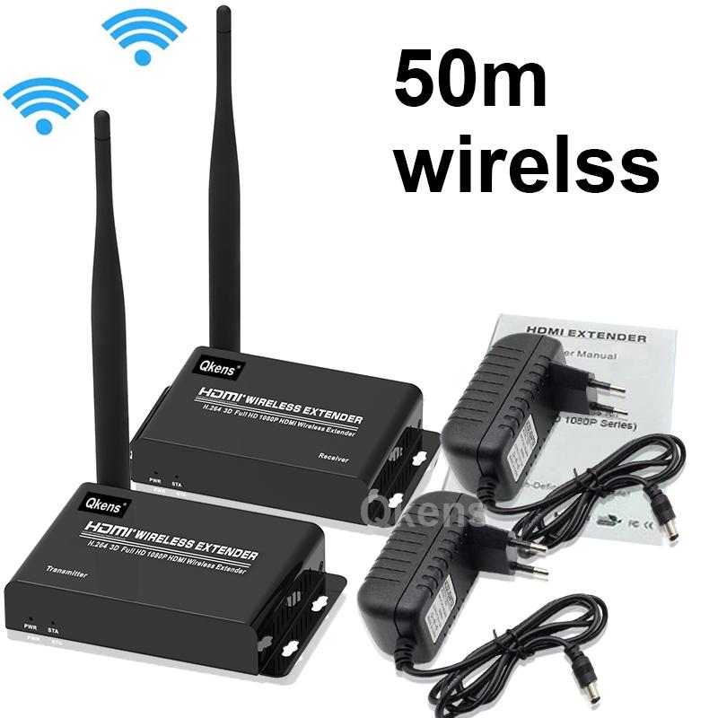 Audio Cables & Connectors 50M Wireless Extender 1080P Transmitter Receiver Screen Mirroring Video Converter For PS3 PS4 Laptop PC To TV