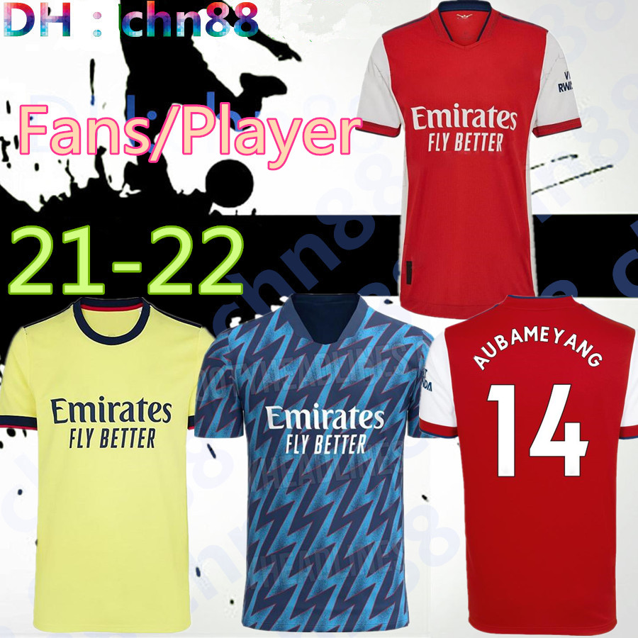 

Arsen soccer jersey Fans Player version Gunners 21 22 ØDEGAARD PEPE SAKA THOMAS WILLIAN NICOLAS TIERNEY 2021 2022 football shirt Men + Kids kit away yellow fourth 4th 999