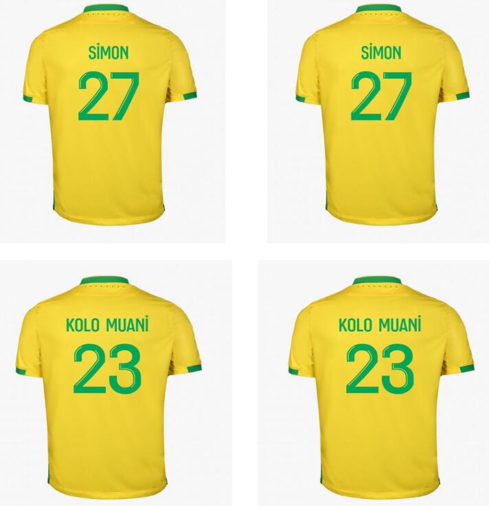 FC Nantes BLAS SIMON Soccer Jerseys 2021 22 Away KOLO MUANI Maillots De Foot CYPRIEN EMOND COULIBALY AUGUSTIN CHIRIVELLA A.TOURE GIROTTO
FC Nantes BLAS SIMON Soccer Jerseys 2021 22 Away KOLO MUANI Maillots De Foot CYPRIEN EMOND COULIBALY AUGUSTIN CHIRIVELLA A.TOURE GIROTTO