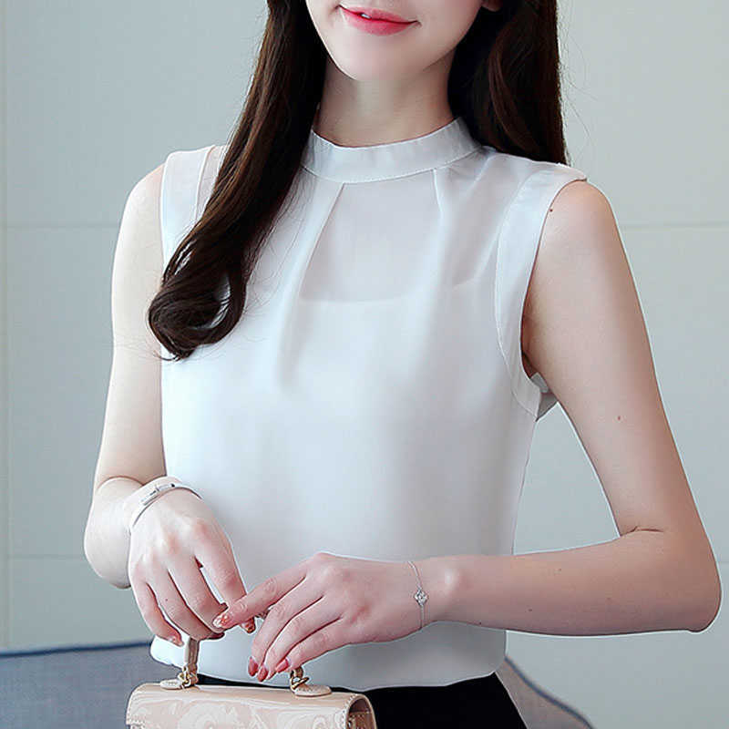 Summer Sleeveless Blouse Women Blusas Mujer De Moda Women Tops O-neck Chiffon White Blouse Shirt Women Clothes Blusas D70 210602
Summer Sleeveless Blouse Women Blusas Mujer De Moda Women Tops O-neck Chiffon White Blouse Shirt Women Clothes Blusas D70 210602