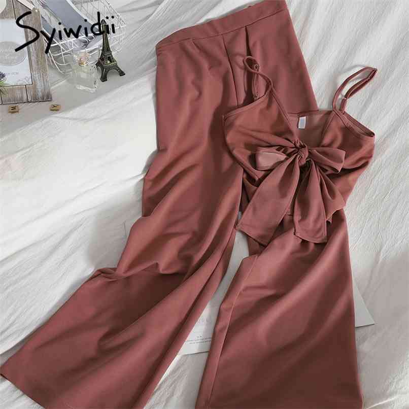 Two Piece Women Pants Sets Summer Fashion Sexy Streetwear Bow Bandage Short Shirts and Elastic High Waist Pant 210607, Blue
Two Piece Women Pants Sets Summer Fashion Sexy Streetwear Bow Bandage Short Shirts and Elastic High Waist Pant 210607, Blue