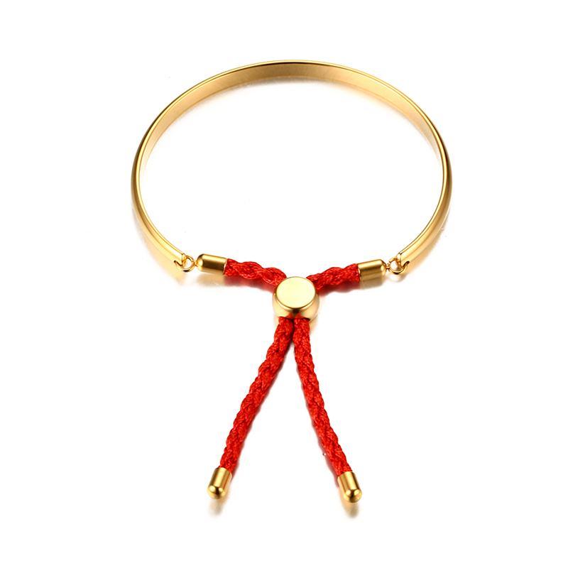 Bangle 2021 Korean Version Red Rope Stainless Steel Material Adjustable Length Braided Temperament Bracelet Suitable For Women
Bangle 2021 Korean Version Red Rope Stainless Steel Material Adjustable Length Braided Temperament Bracelet Suitable For Women