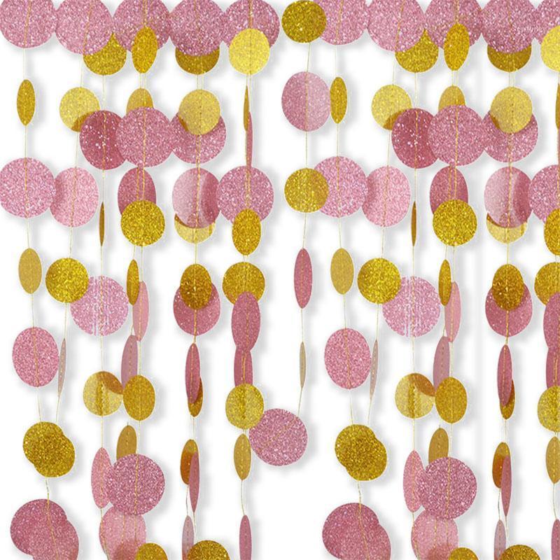 Party Decoration 4m Pink Gold Glitter Circle Polka Dots Paper Garland Banner Streamers Baby Shower Birthday Wedding Decor Supplies
Party Decoration 4m Pink Gold Glitter Circle Polka Dots Paper Garland Banner Streamers Baby Shower Birthday Wedding Decor Supplies