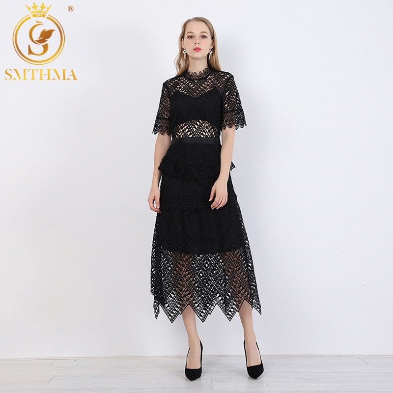arrive Women's black Lace short Sleeve Summer Dress Sexy hollow Maxi Long vestidos Self Portrait 210520, Photo color
arrive Women's black Lace short Sleeve Summer Dress Sexy hollow Maxi Long vestidos Self Portrait 210520, Photo color