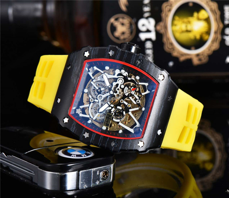 2021 High Quality luxury Mens Watch three stitches automatic mechanical watches richard brand Fashion Tonneau shape Pin buckle Rubber strap
2021 High Quality luxury Mens Watch three stitches automatic mechanical watches richard brand Fashion Tonneau shape Pin buckle Rubber strap