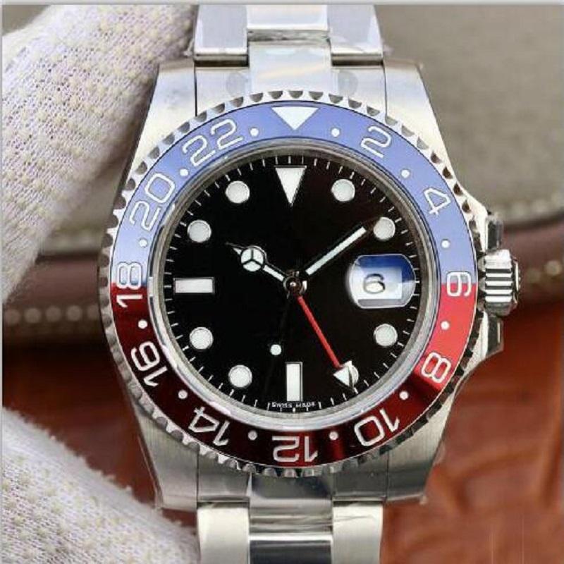 Wristwatches GMT Ceramic Bezel Mens Mechanical Stainless Steel Automatic Movement Watch Luxury Sports Self-wind Jubilee Master Watches Wr
Wristwatches GMT Ceramic Bezel Mens Mechanical Stainless Steel Automatic Movement Watch Luxury Sports Self-wind Jubilee Master Watches Wr