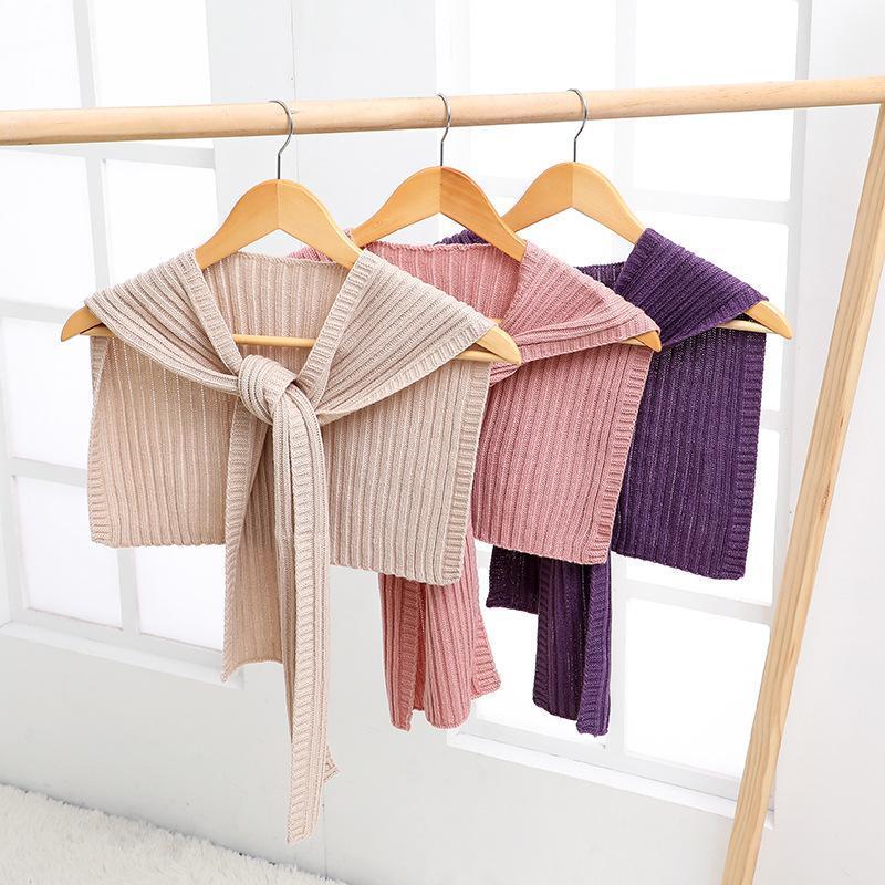 Scarves Knitting Shawl Sleeves And Shoulder Women Air Conditioning Shawls To Protect Cervical Spine With Scarf Knot Cape Fake Collar, Blue;gray
Scarves Knitting Shawl Sleeves And Shoulder Women Air Conditioning Shawls To Protect Cervical Spine With Scarf Knot Cape Fake Collar, Blue;gray