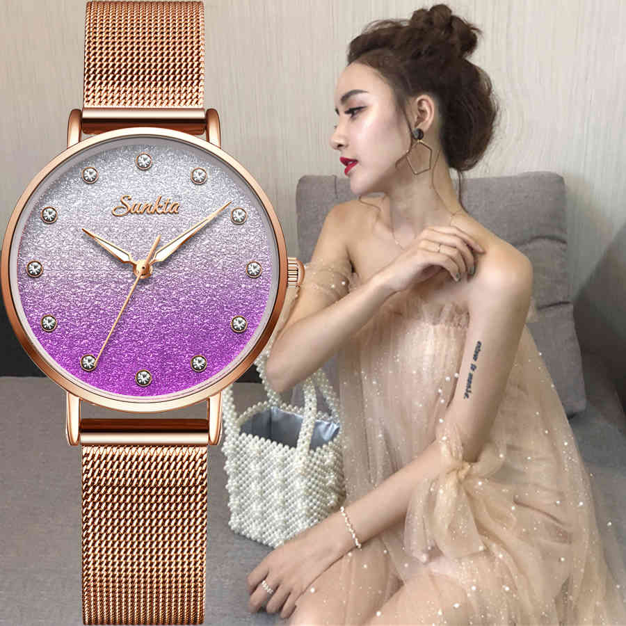SUNKTA Women Watches Womens With Bracelet Watch Ladies Fashion Luxury Ladies Wrist Watches Casual Dress Clocks Relogio Feminino 210517, Black
SUNKTA Women Watches Womens With Bracelet Watch Ladies Fashion Luxury Ladies Wrist Watches Casual Dress Clocks Relogio Feminino 210517, Black