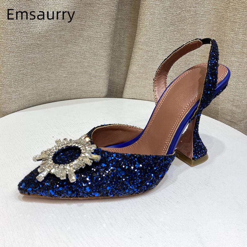 Crystal Sunflower Buckle Sandals Women Back Strap Pointed Toes Sexy Goblet Heel Bling Sequined Cloth Summer Shoes Woman, Black
Crystal Sunflower Buckle Sandals Women Back Strap Pointed Toes Sexy Goblet Heel Bling Sequined Cloth Summer Shoes Woman, Black