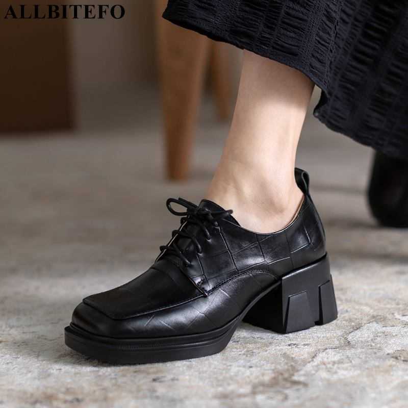 ALLBITEFO thick heel natural genuine leather women heels spring fashion street Waterproof platform high heel shoes high heels 210611, As picture
ALLBITEFO thick heel natural genuine leather women heels spring fashion street Waterproof platform high heel shoes high heels 210611, As picture