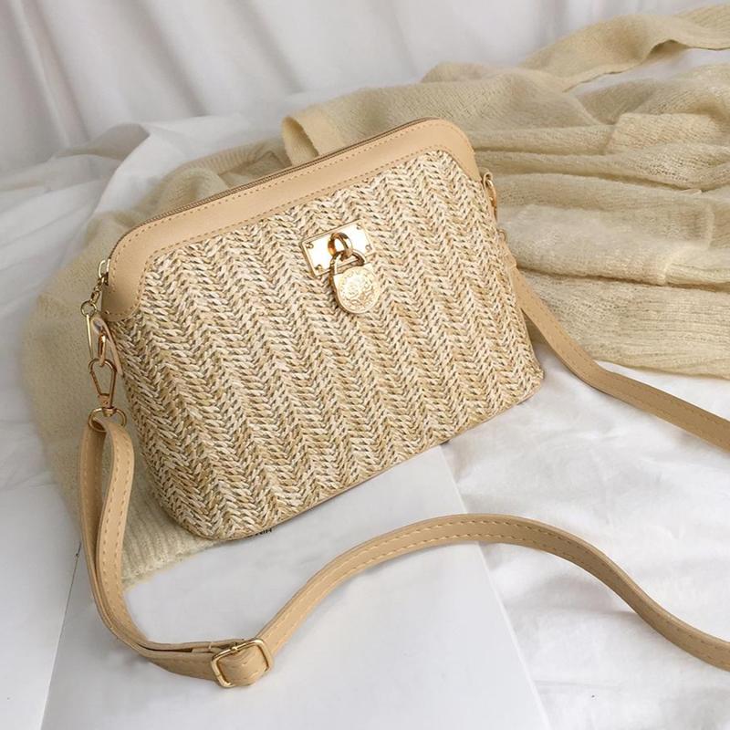 Shoulder Bags Casual Summer 2021 Crossbody Bag Rattan Beach Lady Travel Purses And Handbags
