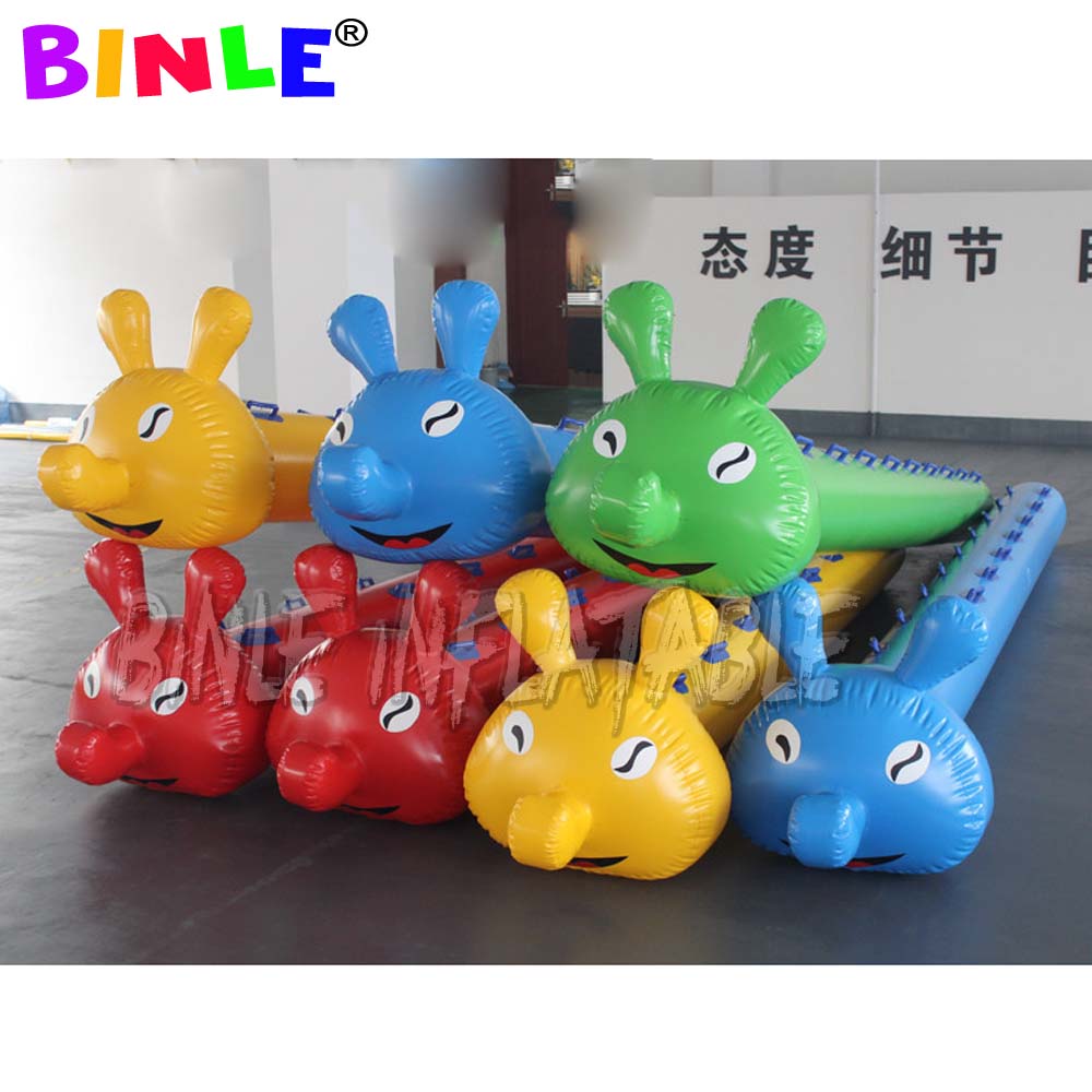 Interesting sports games props inflatable caterpillar racing body intelligent activities development training team building equipment