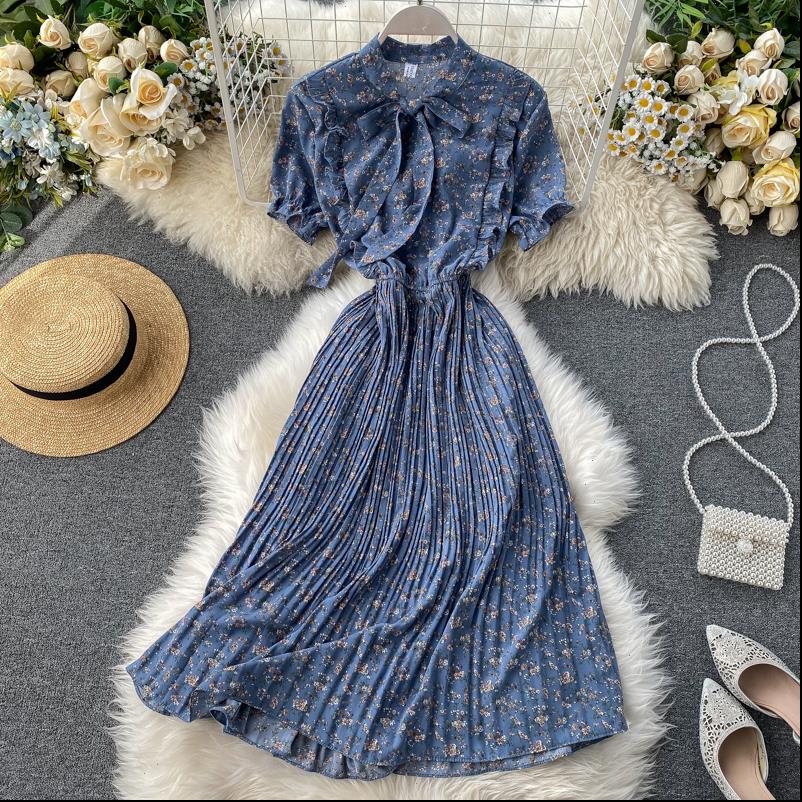 bow women dresses vintage ruffles floral print summer party midi long dress chiffon high waist pleated beach elegant, Black;gray
bow women dresses vintage ruffles floral print summer party midi long dress chiffon high waist pleated beach elegant, Black;gray