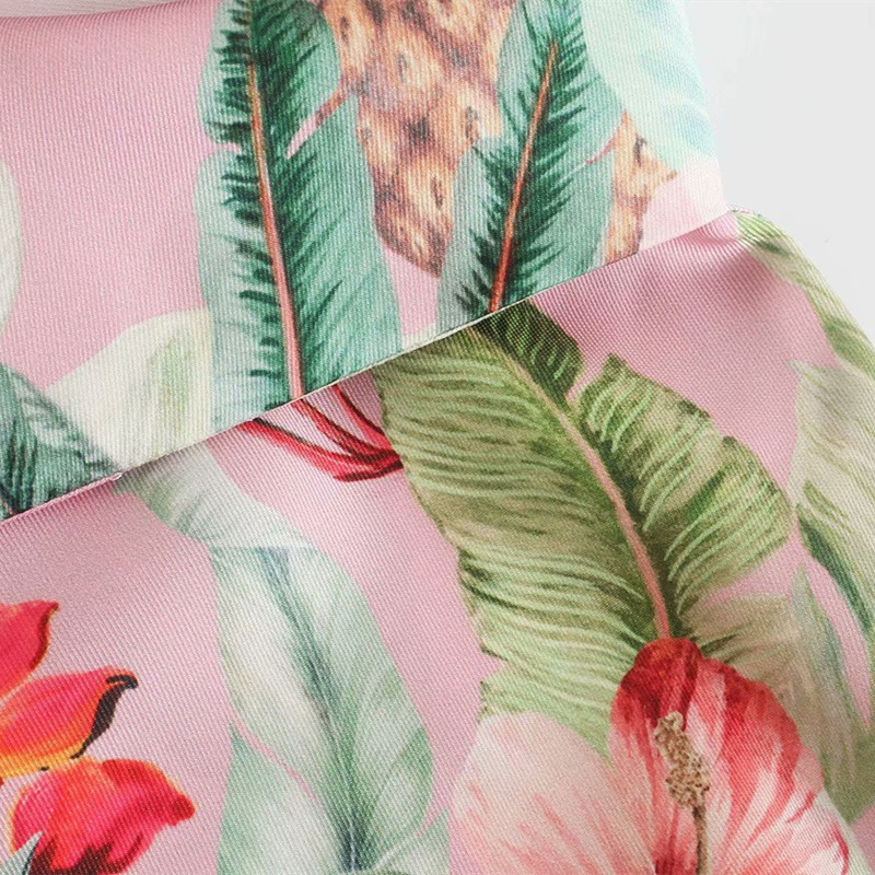 Casual Women Turn-down Collar Bow Lace Dress Spring-autumn Fashion Ladies Chinese Style Female Printed 210515