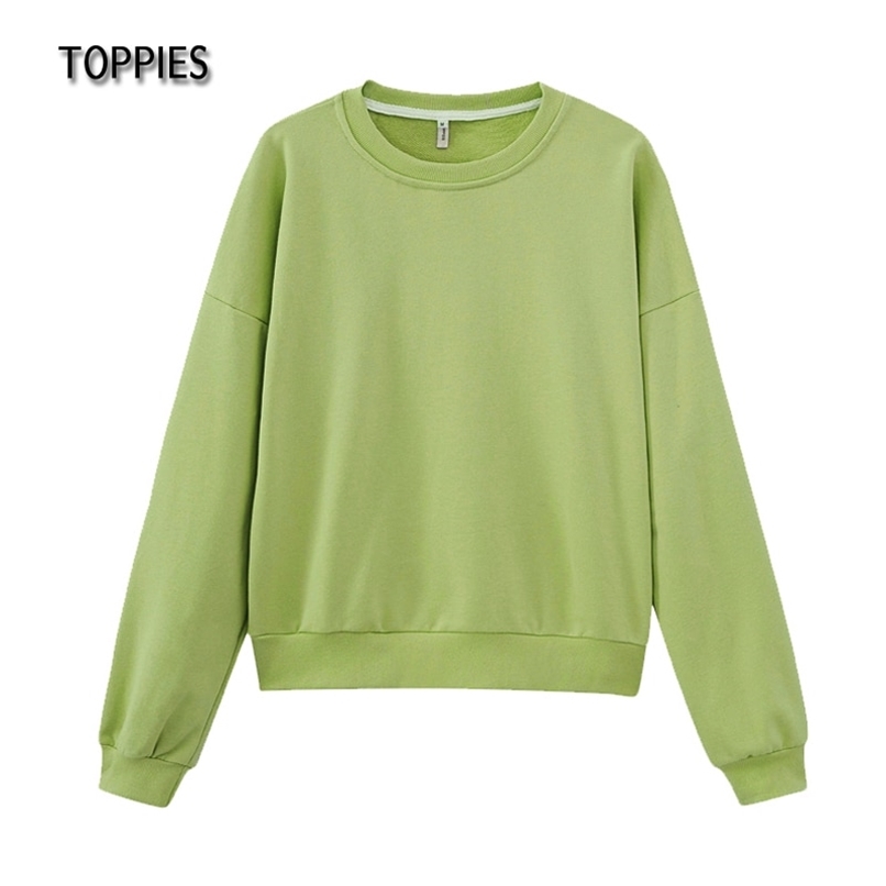 Toppies Green Sweatshirts sudaderas Pull femme Harajuku Candy Color Terry Hoodies Female Tops 211109, Milk white
Toppies Green Sweatshirts sudaderas Pull femme Harajuku Candy Color Terry Hoodies Female Tops 211109, Milk white
