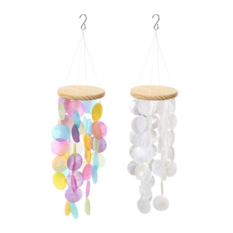 

Garden Decorations Decorative Wind Chime Pendant Colorful Shell Hanging Beautiful Ornament For Balcony Chimes Bells Home Decoration