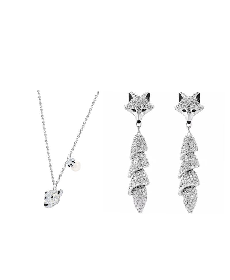 Earrings & Necklace ERIN High Quality SWA Classic Natural Inspiration Earring Set, Silver
Earrings & Necklace ERIN High Quality SWA Classic Natural Inspiration Earring Set, Silver