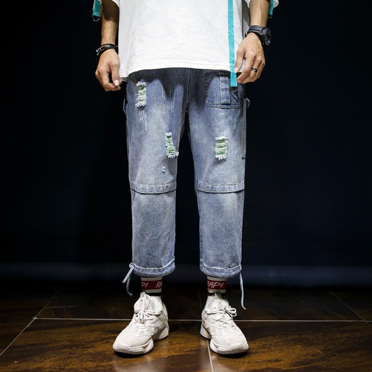 straight leg jeans young male Korean slim and tight men's Capris trousers loose fashionable mens trousers, As picture
straight leg jeans young male Korean slim and tight men's Capris trousers loose fashionable mens trousers, As picture