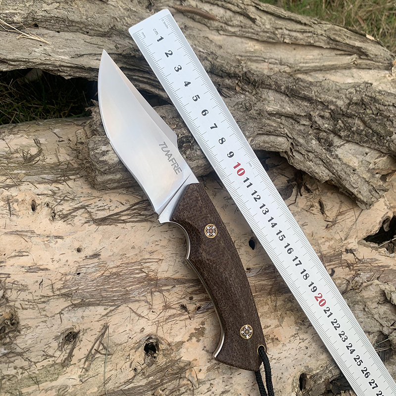 TUNAFIRE D2 Steel Fixed Knife High-end Micarta handle Outdoors& Camping Hunting Hiking Knives Self-defense Tactical Tools
TUNAFIRE D2 Steel Fixed Knife High-end Micarta handle Outdoors& Camping Hunting Hiking Knives Self-defense Tactical Tools