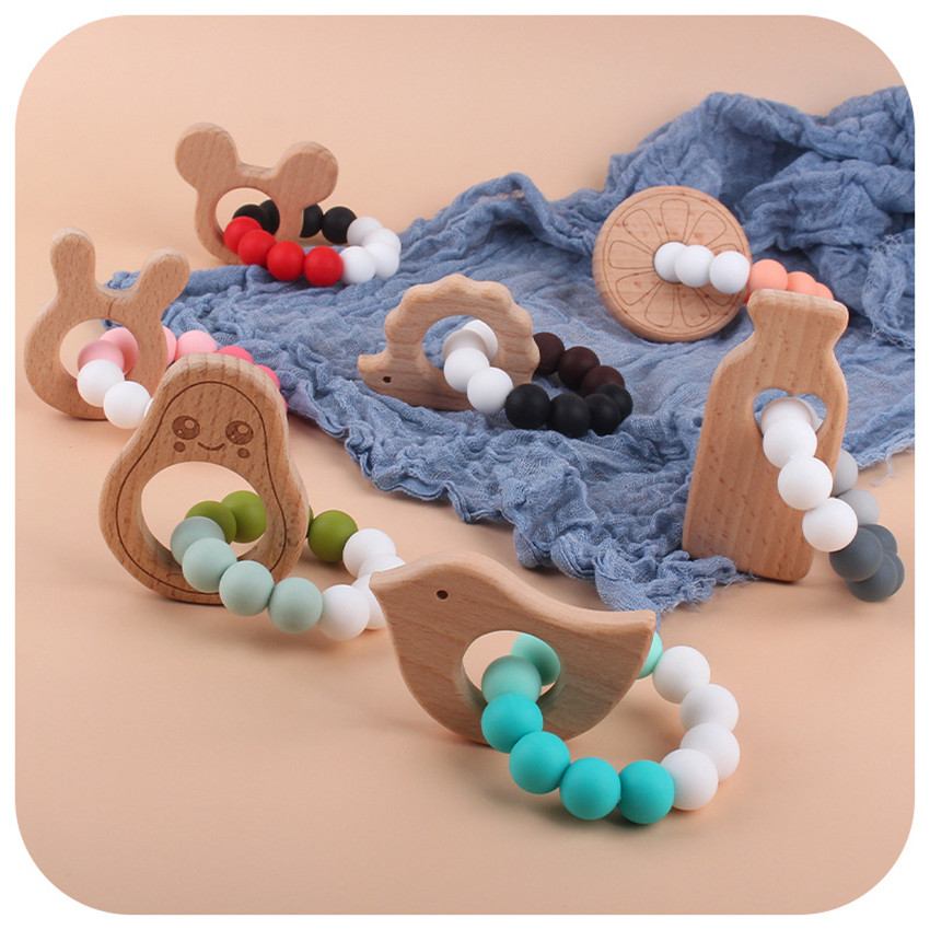 Silicone Teethe Baby Infant Kids Teether DIY Cartoon Wooden Ring Feeding Bottle Avocado Soother Pacifier Bead Chew Toy
Silicone Teethe Baby Infant Kids Teether DIY Cartoon Wooden Ring Feeding Bottle Avocado Soother Pacifier Bead Chew Toy