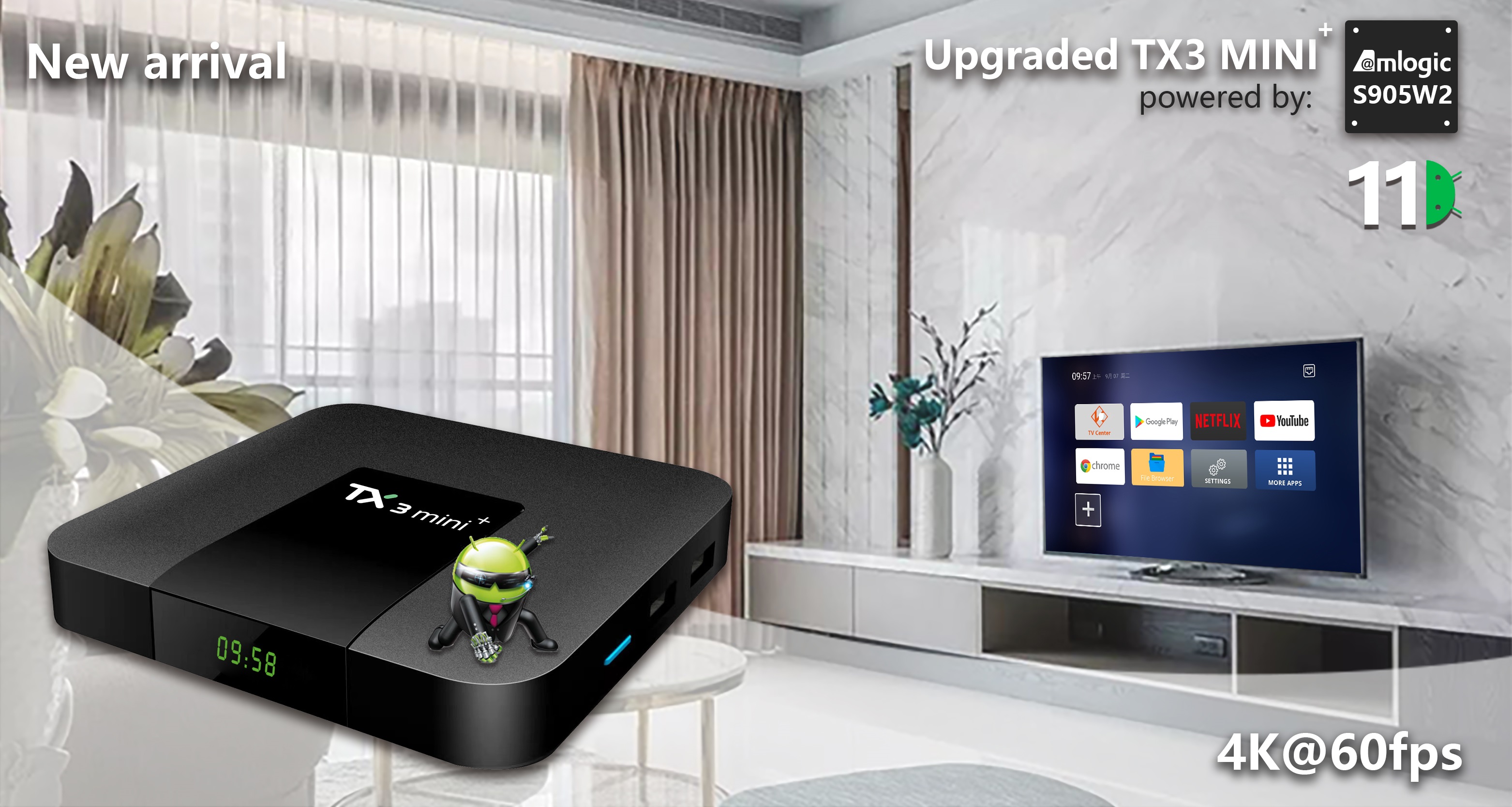 TX3 mini plus Android 11.0 TV BOX amlogic S905W2 quad core 4GB/32GB 2GB/16GB built-in 2.4GWIFI 5ghz dual wifi bt
