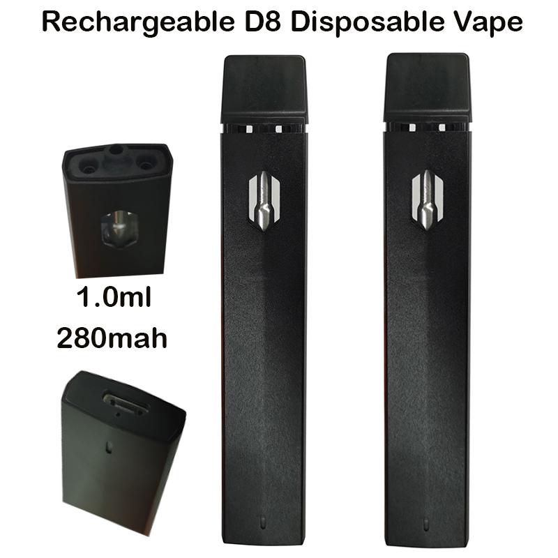 D8 Disposable Vape Pen Rechargeable Vapes E Cigarettes Empty 1.0ml Oil Vaporizer Pens Ceramic Pods 280mah Battery Starter Kits Ecig with Bottom USB Charger Port
D8 Disposable Vape Pen Rechargeable Vapes E Cigarettes Empty 1.0ml Oil Vaporizer Pens Ceramic Pods 280mah Battery Starter Kits Ecig with Bottom USB Charger Port