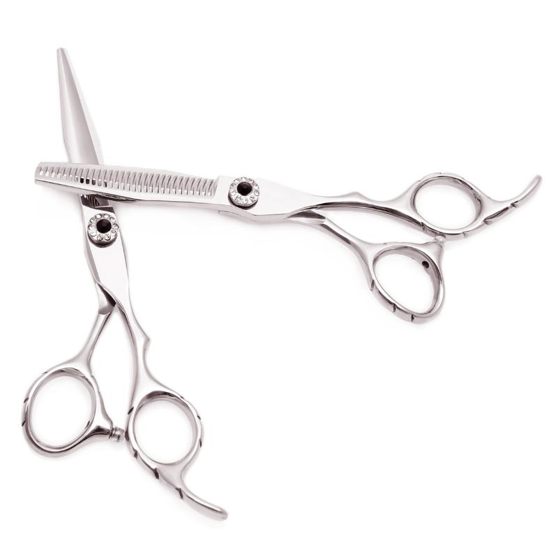 Hair Scissors Hairdressing Set 5.5" 6" 440C Thinning Cutting Professional 62HRC 9009# Barber Shop Haircut