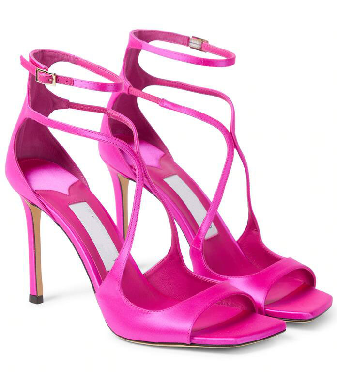 Summer Luxurious Azia satin sandals Women Cross Strap Stiletto Heel Birdals Party Dress Night Dressing Elegant Lady Pumps Black Pink Yellow Sandalias Mujer EU35-43
Summer Luxurious Azia satin sandals Women Cross Strap Stiletto Heel Birdals Party Dress Night Dressing Elegant Lady Pumps Black Pink Yellow Sandalias Mujer EU35-43