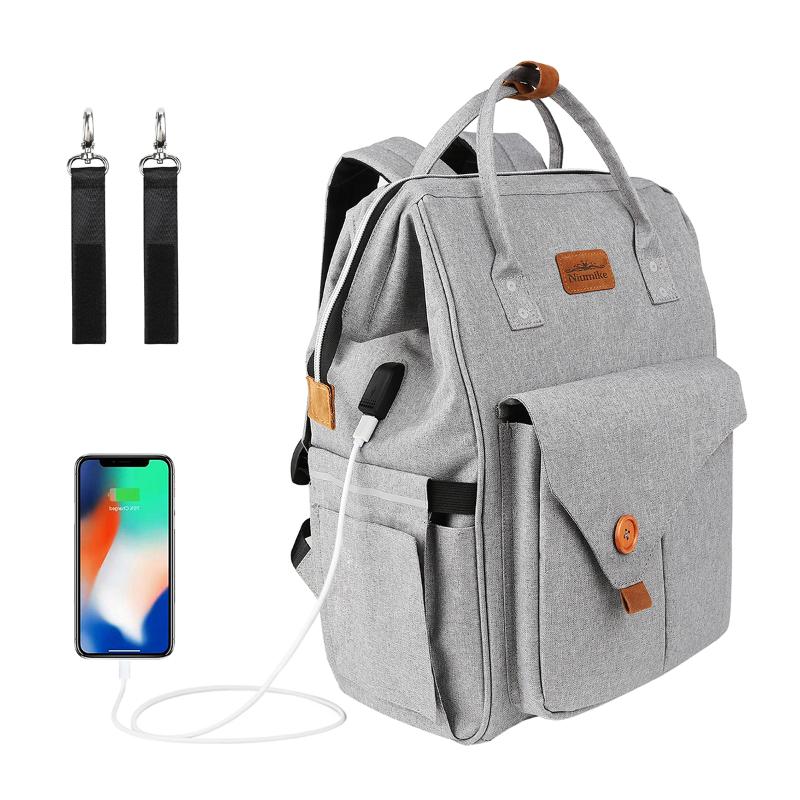 Backpack Diaper Bag Waterproof Travel Nappy Bags, Large Capacity Tote Stylish And Durable For Mom & Dad, Light grey
Backpack Diaper Bag Waterproof Travel Nappy Bags, Large Capacity Tote Stylish And Durable For Mom & Dad, Light grey